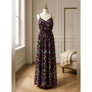 PURPLE MAXI DRESS BY XHILARATION S-SMALL